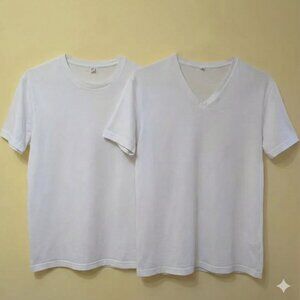 Uniqlo White Short Sleeve Men's Breathable Extra Dry Tee (2-Packs)